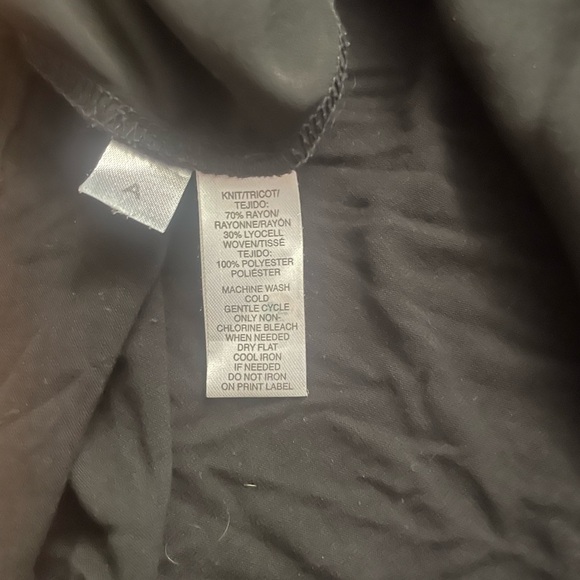 LOFT Black Long Sleeve Blouse Size Large - Picture 3 of 6